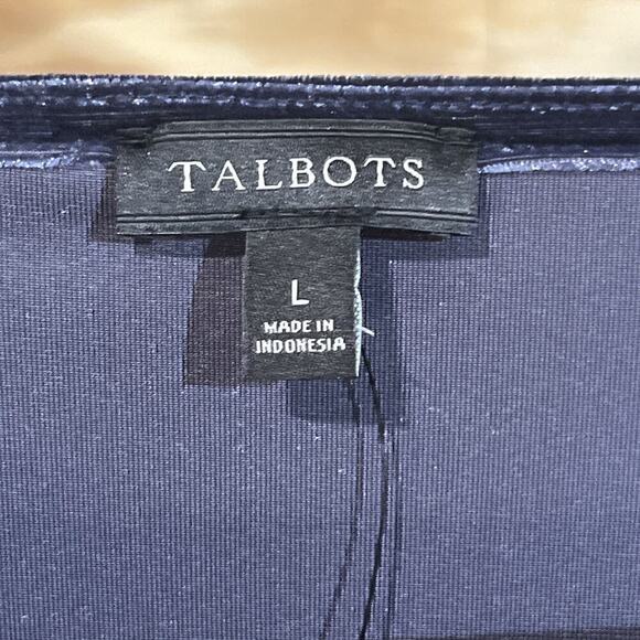 Talbots Velvet Whimsygoth Bell Sleeve Tunic Top Size Large Blue Witchy Fairygoth - Picture 3 of 9